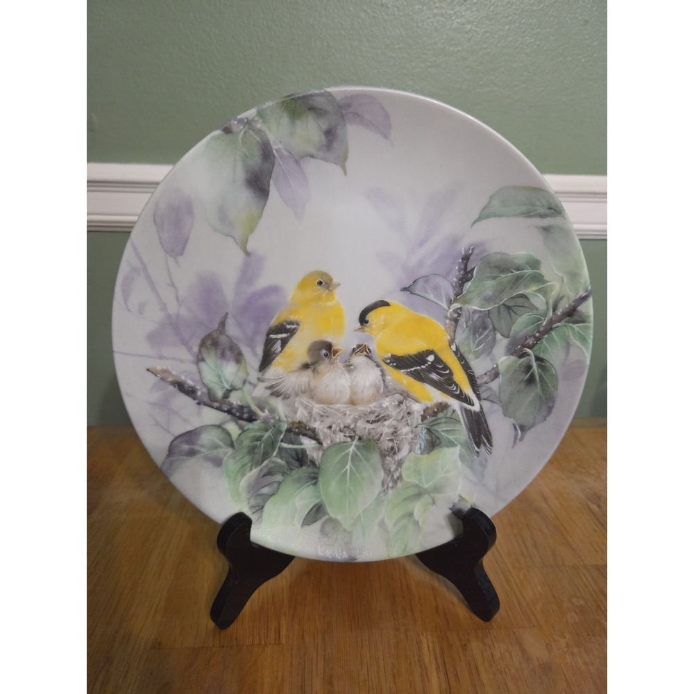 W.S. George "Lyrical Beginnings" by Lena Liu Vintage Bird Collector Plate